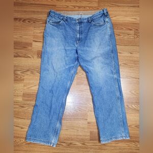 Duluth Trading Jeans Mens 40x32 Blue Denim Relaxed Fit Workwear Heavy Duty Pants